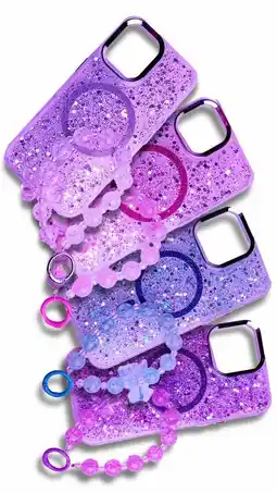 Falabella Carcasa Case para Iphone 16 PRO Escarcha Morado + Manilla Gratis oferta