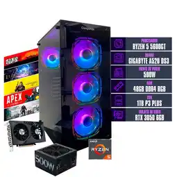 Falabella PC TORRE GAMER RYZEN 5 5600GT 48 GB DDR4 RGB/1 TB RTX 3050 6 GB FUENTE 500W oferta