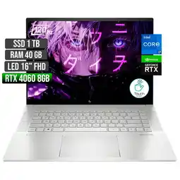 Falabella Portátil Gamer Envy Intel Core i7 RTX 4060 1TB SSD 40GB RAM 16 oferta