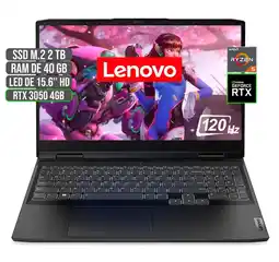 Falabella PORTATIL GAMING AMD RYZEN 5 6600H SSD 2TB RAM 40GB RTX 3050 4GB 15.6 FHD oferta