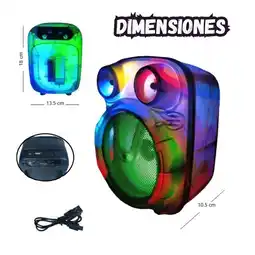 Falabella Parlante Bluetooth Mini Cabina Portatil Recargable Fm 4inch oferta