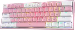 Falabella Teclado Gamer Fizz Pro K616 Rgb Rosa-Blanco oferta