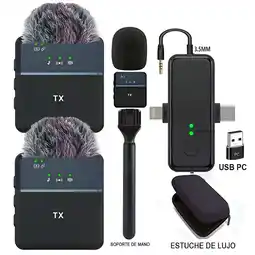 Falabella Micrófono Inalámbrico De Solapa SX31 Grabación Profesional Reducción De Ruido oferta