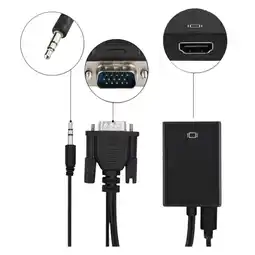 Falabella Convertidor Señal HDMI A VGA Facil Y Rapido Con USB oferta