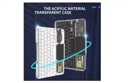 Falabella Combo Teclado Bluetooth Transparente 2 En 1 oferta