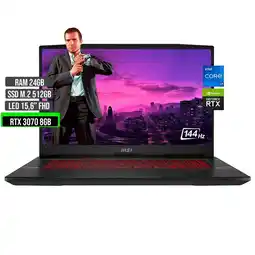 Falabella GL66 INTEL CORE I7 12700H SSD 512GB RAM 24GB RTX 3070 8GB 15,6 FHD 144Hz oferta