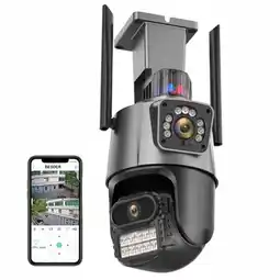 Falabella Camara De Seguridad PTZ Exteriores Wifi Hd Doble Lente Auto Seguimiento oferta