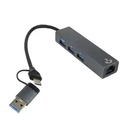 Falabella Hub Usb Tipo C Dual Rj45 Base 1000 Lh oferta