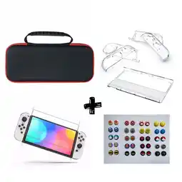 Falabella Estuche Con Mango + Acrilico + Vidrio + 2 Grips Para Switch Oled oferta