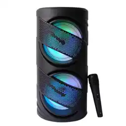 Falabella Parlante Con Microfono alambrico Y Luces Led Rgb oferta