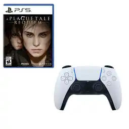 Falabella Control 5 Blanco Con Juego A plague Of Tale Ps5 oferta