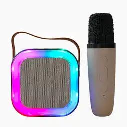 Falabella Parlante Karaoke Portatil Con Luces LED Y Microfono Inalambrico oferta