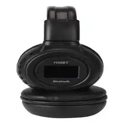 Falabella Audífonos Bluetooth Recargables Radio FM N65 con Pantalla Negro oferta