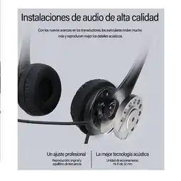 Falabella Diadema con micrófono USB y 3.5 mm con control de volumen oferta