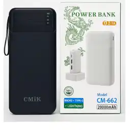 Falabella Bateria Power Bank CM-662 de 20000mAh oferta