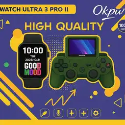 Falabella Combo Consola Y Smartwatch Watch Ultra 3 Pro Verde oferta