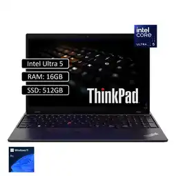 Falabella Portatil Thinkpad E16 Gen 2 Ultra 5 125U Ram 16Gb Ssd 512Gb Win11 Pro 16P oferta