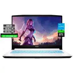Falabella SWORD INTEL CORE I5-12450H RTX 3050 4GB SSD 2TB RAM 8GB LED 15.6 FHD 144Hz oferta