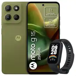 Falabella Celular Moto G15 256GB /4GB Vrd + Mi Band 9 Active Blk oferta