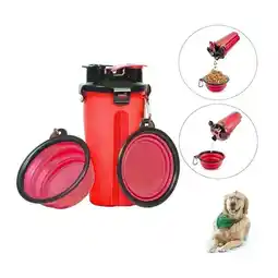 Falabella Termo Bebedero Comedero Mascotas Perro Portátil + Plato 2en1 oferta