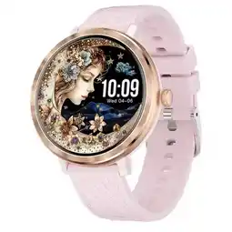 Falabella Reloj Inteligente Redondo NX27 Mujer LLama Frecuencia Cardíaco Fitness oferta