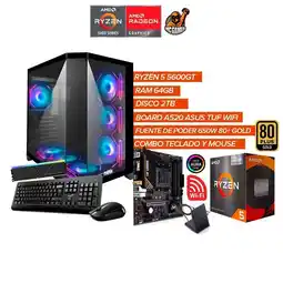 Falabella PC GAMER RYZEN 5 5600GT - 64GB RAM - 2TB - A520 TUF WiFi - 650W 80+ GOLD oferta