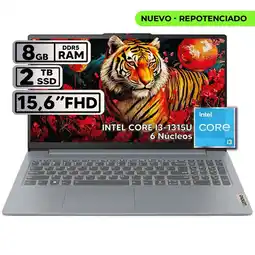 Falabella PORTÁTIL IDEAPAD SLIM 3 15IRU8 INTEL CORE I3-1315U 8GB RAM 2TB SSD 15.6 FHD oferta