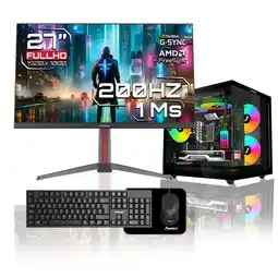 Falabella Computador Gamer Ryzen 5 4655G RAM 16GB RGB SSD 1TB Monitor 27 Pulgadas 200Hz oferta