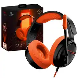 Falabella Diadema Gamer Pentagon Naranja Usb oferta