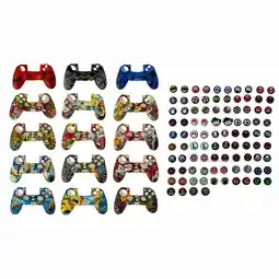 Falabella Funda En Silicona De Diseño + 2 Grips Para Control Ps4 oferta