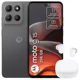 Falabella Celular Moto G15 256GB /4GB Gris + Buds 6 Play Wht oferta