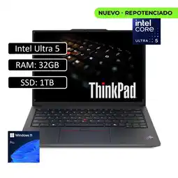 Falabella PORTATIL ThinkPad E14 Gen 6 Intel Core Ultra 5 125 /SSD 1TB/ RAM 32GB/ Pantalla 14 oferta