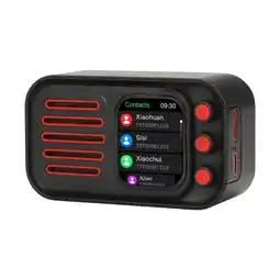 Falabella Radio Parlante Con Pantalla Digital Táctil Notificación App Negro oferta