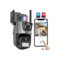 Falabella Cámara Exterior seguridad con Sirena Doble lente + SD 32 GB oferta