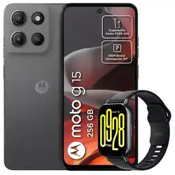 Falabella Celular Moto G15 256GB /4GB Gris + Watch 5 Active Blk oferta