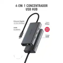 Falabella Multipuerto USB C Adaptador 3.2 con HDMI 4K 60Hz Ethernet 100W MacBook oferta