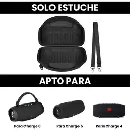 Falabella Estuche Compatible con JBL Charge 6 Rígido Impermeable con Correa oferta