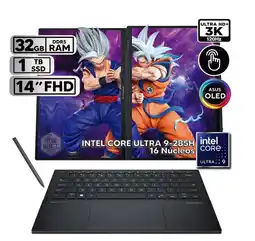 Falabella ZENBOOK DUO INTEL CORE ULTRA 9 32GB RAM 1TB SSD 14 FHD INKWELL GREY oferta