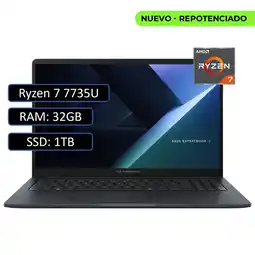 Falabella PORTATIL EXPERTBOOK AMD RYZEN 7 7735U RAM 32GB DDR5/ SSD 1TB/ WIN11 PRO/ 14 oferta