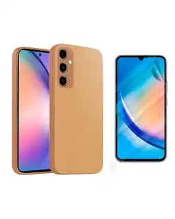 Falabella Estuche Glass Case Compatible con Samsung A54 5G Dorado Mas Hidrogel oferta