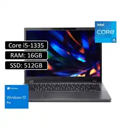 Falabella PORTATIL TRAVELMATE - INTEL CORE I5 1335U - 16GB DDR4 - 512GB SSD - 14 WUXGA - WIN 11 PRO oferta