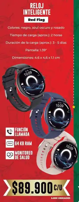 Red flag reloj inteligente