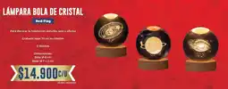 Tiendas D1 Red flag lámpara bola de cristal oferta
