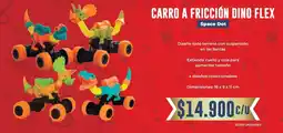 Tiendas D1 Space dot carro a fricción dino flex oferta