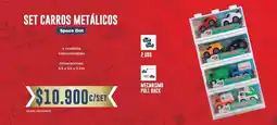 Tiendas D1 Space dot set carros metálicos oferta