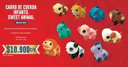 Tiendas D1 Space dot carro de cuerda infantil sweet animal oferta