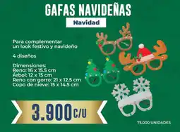 Tiendas D1 Navidad gafas navideñas oferta