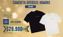Tiendas D1 Camiseta oversize hombre oferta