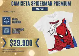 Tiendas D1 Marvel camiseta spiderman premium oferta