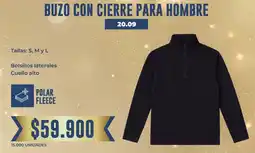 Tiendas D1 Buzo con cierre para hombre oferta